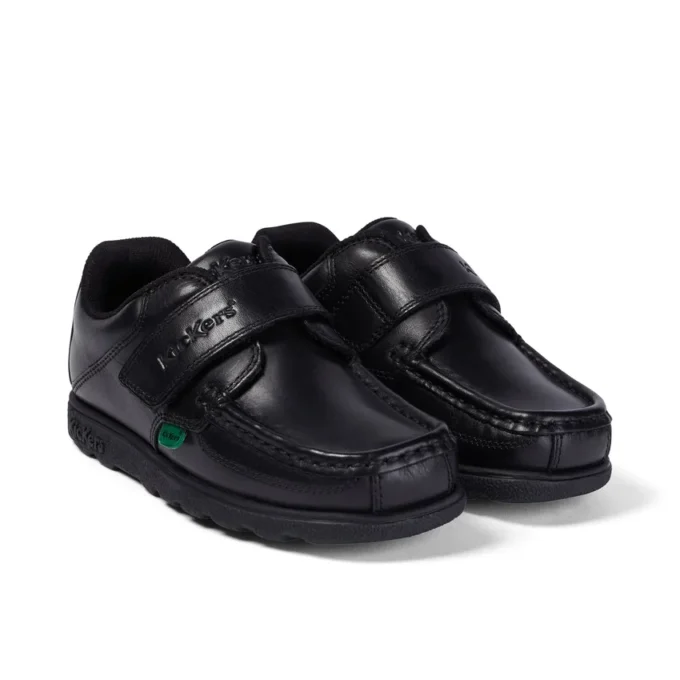 Fragma Strap in pelle nera per ragazzi