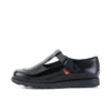Fragma T-Buckle in pelle verniciata nera da donna Fragma T-Buckle in pelle verniciata nera da donna