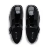 Fragma T-Buckle in pelle verniciata nera da donna Fragma T-Buckle in pelle verniciata nera da donna