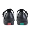 Fragma T-Buckle in pelle verniciata nera da donna Fragma T-Buckle in pelle verniciata nera da donna