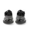 Giovani Donne Lachly Brogue T Bar Pelle Laccata Nera Giovani Donne Lachly Brogue T Bar Pelle Laccata Nera