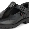 Giovani Donne Lachly Brogue T Bar Pelle Laccata Nera Giovani Donne Lachly Brogue T Bar Pelle Laccata Nera