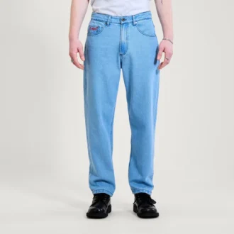 Jeans classici a gamba dritta Kickers da uomo, blu
