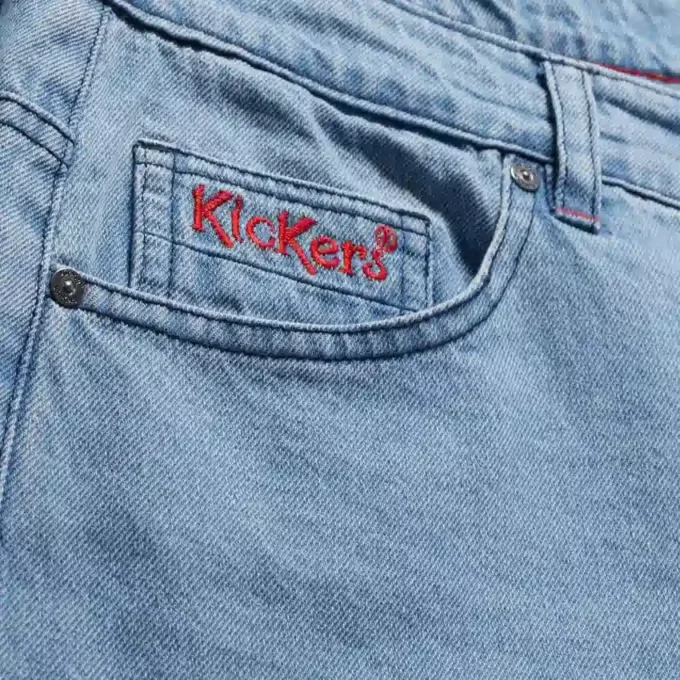 Jeans classici a gamba dritta Kickers da uomo, blu Jeans classici a gamba dritta Kickers da uomo, blu