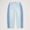 Jeans Kickers Classic a gamba larga blu da donna