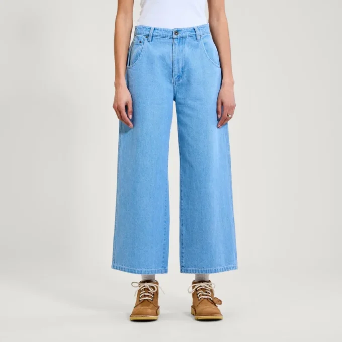 Jeans Kickers Classic a gamba larga da donna, blu Jeans Kickers Classic a gamba larga da donna, blu