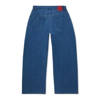 Jeans Kickers Classic a gamba larga da donna, blu