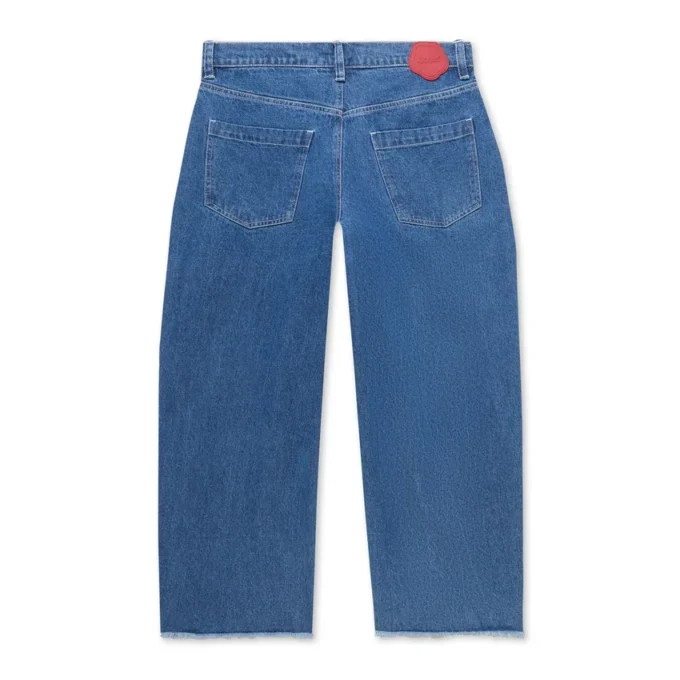 Jeans Kickers Classic a gamba larga da donna, blu