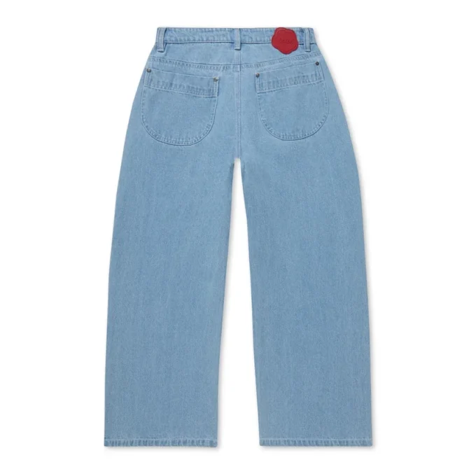 Jeans Kickers Classic a gamba larga da donna, blu Jeans Kickers Classic a gamba larga da donna, blu