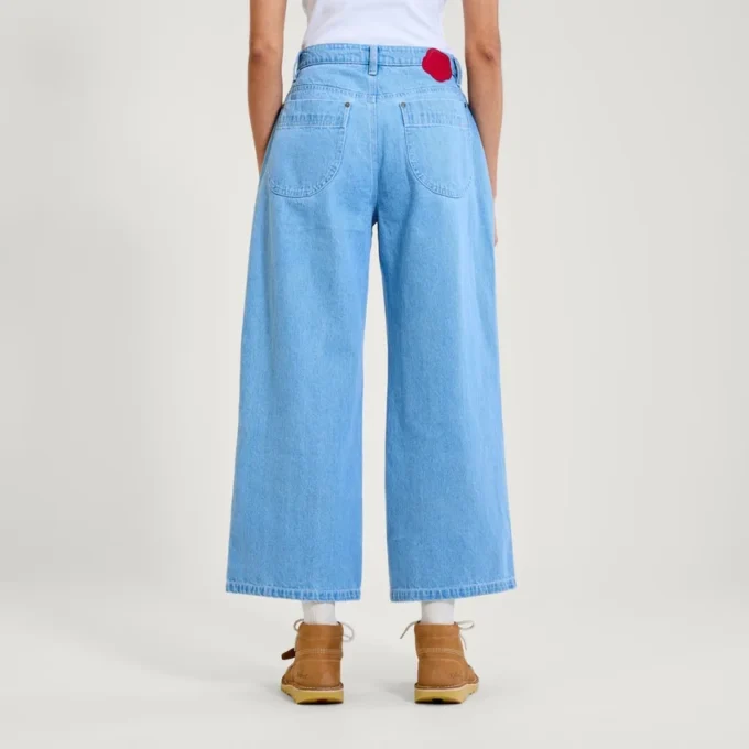 Jeans Kickers Classic a gamba larga da donna, blu Jeans Kickers Classic a gamba larga da donna, blu