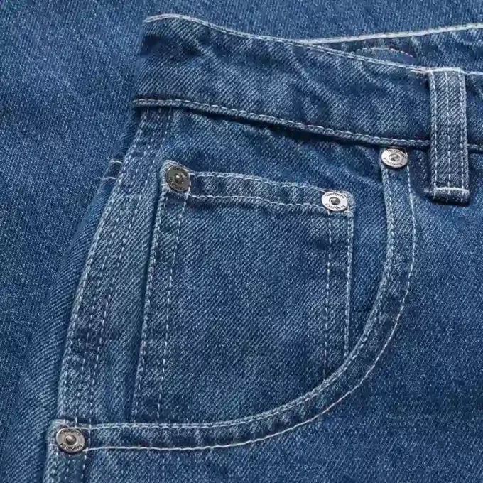 Jeans Kickers Classic a gamba larga da donna, blu