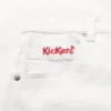 Jeans Kickers Classic a zampa d’elefante da donna, bianco