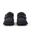 Junior Boys Kick Scuff in pelle doppia nera Junior Boys Kick Scuff in pelle doppia nera