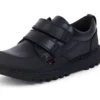 Junior Boys Kick Scuff in pelle doppia nera Junior Boys Kick Scuff in pelle doppia nera