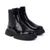 Junior Donna Kenzi Chelsea in pelle verniciata nera Junior Donna Kenzi Chelsea in pelle verniciata nera