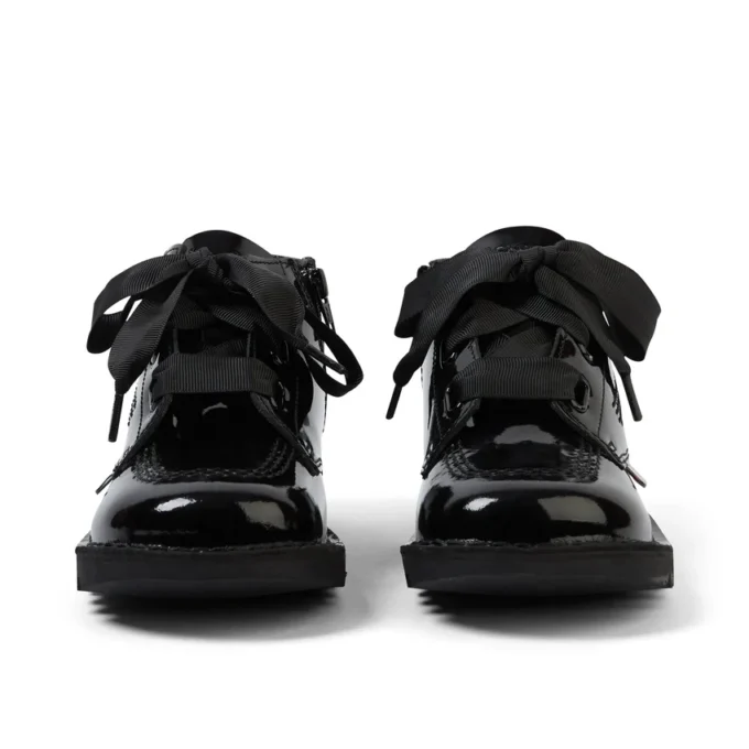 Junior Girls Kick Hi Ribbon in vernice nera Junior Girls Kick Hi Ribbon in vernice nera