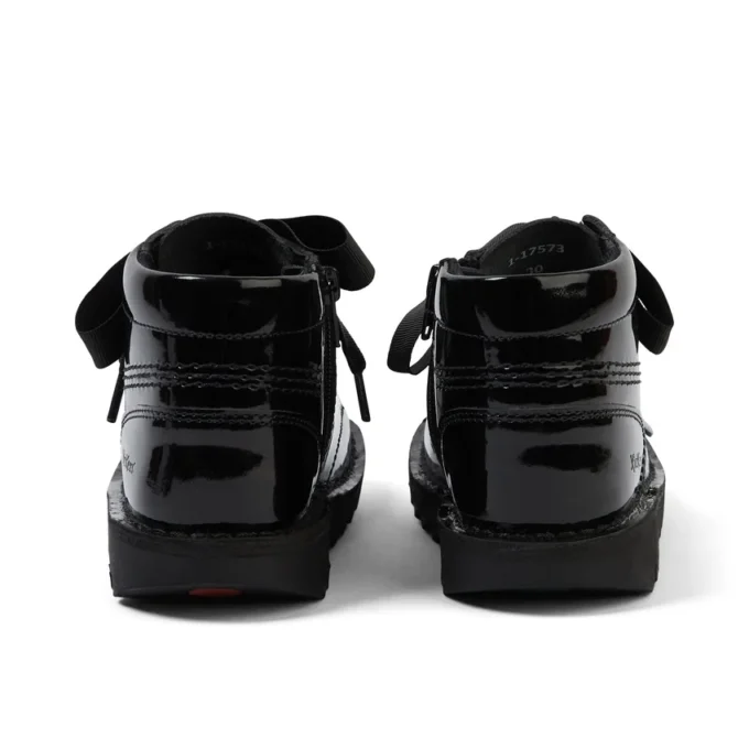 Junior Girls Kick Hi Ribbon in vernice nera Junior Girls Kick Hi Ribbon in vernice nera