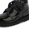 Junior Girls Kick Hi Ribbon in vernice nera Junior Girls Kick Hi Ribbon in vernice nera