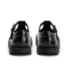 Junior Girls Kick T-Bar in similpelle verniciata nera Junior Girls Kick T-Bar in similpelle verniciata nera