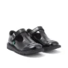 Junior Girls Kick T-Bar Vel in pelle verniciata nera Junior Girls Kick T-Bar Vel in pelle verniciata nera