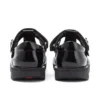 Junior Girls Kick T-Bar Vel in pelle verniciata nera Junior Girls Kick T-Bar Vel in pelle verniciata nera