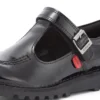 Junior Girls Kick T-Bar Vel in pelle verniciata nera Junior Girls Kick T-Bar Vel in pelle verniciata nera