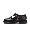 Junior Girls Lach T-Bar Leather Black Junior Girls Lach T-Bar Leather Black