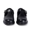 Junior Girls Lach T-Bar Leather Black Junior Girls Lach T-Bar Leather Black