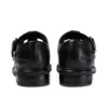 Junior Girls Lach T-Bar Leather Black Junior Girls Lach T-Bar Leather Black