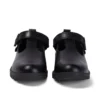 Junior Girls Lachly T-Bar in pelle nera Junior Girls Lachly T-Bar in pelle nera