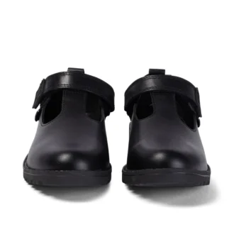 Junior Girls Lachly T-Bar in pelle nera