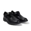 Junior Girls Lachly T-Bar in pelle nera Junior Girls Lachly T-Bar in pelle nera