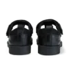Junior Girls Lachly T-Bar in pelle nera Junior Girls Lachly T-Bar in pelle nera