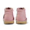 Junior Unisex Kick Hi Zip in nabuk rosa chiaro Junior Unisex Kick Hi Zip in nabuk rosa chiaro
