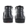 Junior Unisex Kick Hi Zip in pelle verniciata nera Junior Unisex Kick Hi Zip in pelle verniciata nera