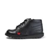 Junior Unisex Kick Hi Zip in similpelle nera Junior Unisex Kick Hi Zip in similpelle nera