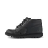 Junior Unisex Kick Hi Zip in similpelle nera Junior Unisex Kick Hi Zip in similpelle nera
