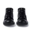 Junior Unisex Kick Hi Zip in similpelle nera Junior Unisex Kick Hi Zip in similpelle nera