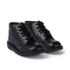 Junior Unisex Kick Hi Zip in similpelle nera Junior Unisex Kick Hi Zip in similpelle nera