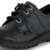 Junior Unisex Kick Lo in pelle alternativa, nero Junior Unisex Kick Lo in pelle alternativa, nero
