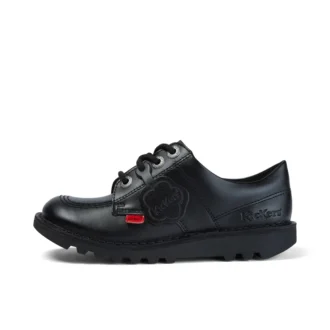 Junior Unisex Kick Lo in pelle nera
