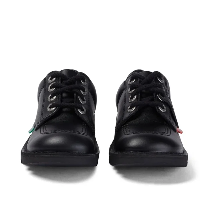 Junior Unisex Kick Lo in pelle nera Junior Unisex Kick Lo in pelle nera