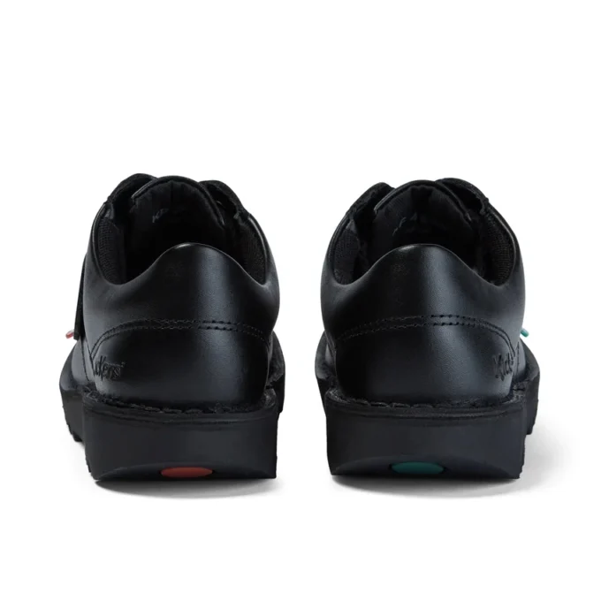 Junior Unisex Kick Lo in pelle nera Junior Unisex Kick Lo in pelle nera