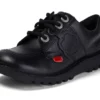 Junior Unisex Kick Lo in pelle nera Junior Unisex Kick Lo in pelle nera