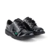 Junior Unisex Kick Lo in pelle verniciata nera Junior Unisex Kick Lo in pelle verniciata nera