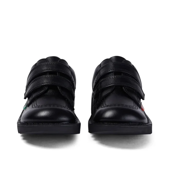 Junior Unisex Kick Lo Twin Vel in pelle nera Junior Unisex Kick Lo Twin Vel in pelle nera