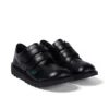 Junior Unisex Kick Lo Twin Vel in pelle nera Junior Unisex Kick Lo Twin Vel in pelle nera