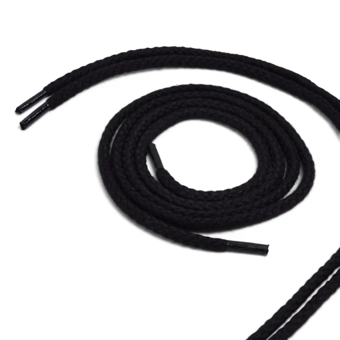 Junior Unisex Lacci in cotone Nero Junior Unisex Lacci in cotone Nero
