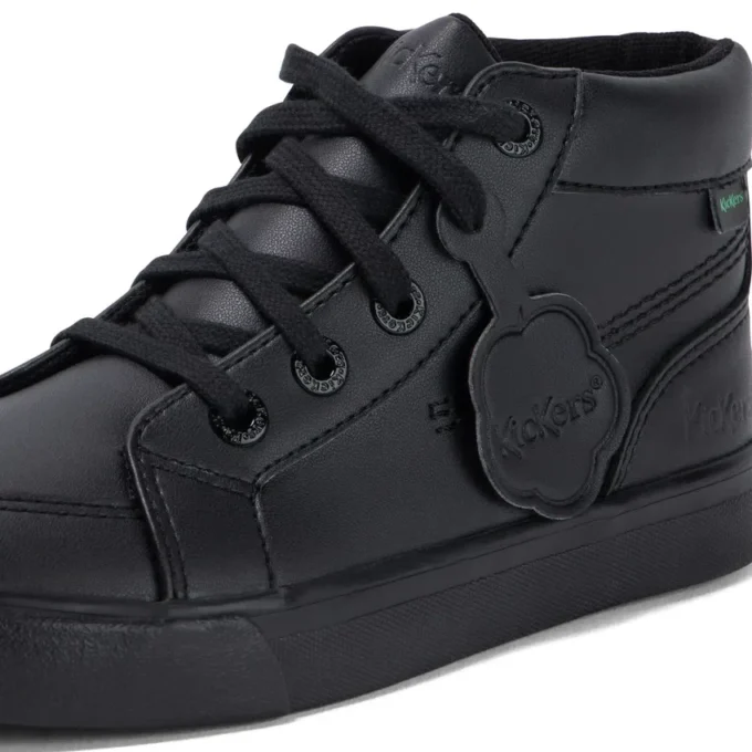Junior Unisex Tovni Hi in pelle alternativa nera Junior Unisex Tovni Hi in pelle alternativa nera