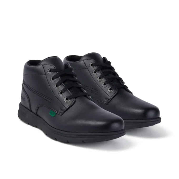 Kelland Hi in pelle nera, modello unisex per ragazzi Kelland Hi in pelle nera, modello unisex per ragazzi